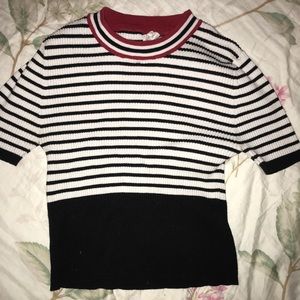 Forever 21 striped knit top❤️🖤